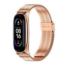 미밴드 4 충전기 샤오미 고속 충전 코어 xiaomi mi band 6 5 3용 금속 스트랩 스테인레스 팔찌 on mi band correa miband xiomi 팔찌 46, 협력사, 미밴드4용, 도끼 로즈 골드