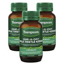 호주 톰슨 Thompsons Milk Thistle 원어데이 밀크씨슬 42000mg 60캡슐, 3팩