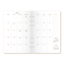 시스템다이어리 속지 32절 (B6) 연간+월간 2023 / 6공 다이어리 속지