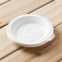 개업식 플라스틱 14cm 1회용접시 10p 8개 소품 원형접시 장례식, 상세페이지참조