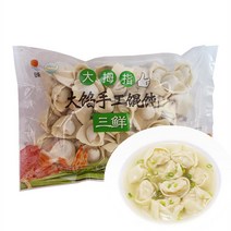 왕부정 중국식품 다무즈 삼선 훈둔 (돼지고기 부추새우) 만두 400g 냉동, 1개