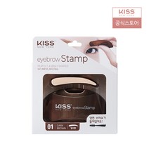 키스뉴욕 아이브로우 스탬프 (4타입 1택), 1개, 다크브라운일자형