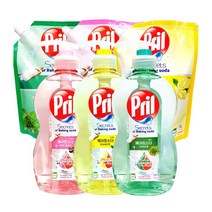 호정스토어 Pril 주방세제 친환경마크 안심세제 베이킹소다 와일드베리 용기750ml 리필1L선택, 1개, 750ml