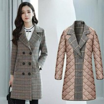여성 롱 코트 경량패딩 누빔 트렌치