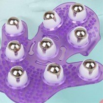 회전구슬 셀프 마사지 글러브 퍼플 셀프마사지 초간편