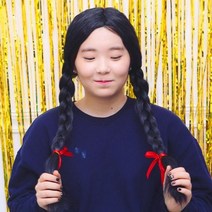 [스투피드] 양갈래 머리 가발 (+와이어 포함), 상세 설명 참조