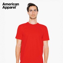 American Apparel 30수 반팔 라운드 Red