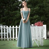 들러리 하객 브라이덜샤워 드레스 여름 스커트 고급스러움-131091