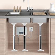 세면대 싱크대 하부 지지대 고정 받침대 브라켓 높이조절, 1개 [조절범위 40-60cm]