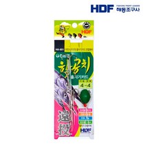 해동 친환경 학공치 홀치기 카드/HA-601/카드채비, 바늘 4 - 봉돌 4