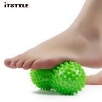 요가블록 요가벽돌 요가폼 블럭 PVC 땅콩 마사지 볼 뾰족한 트리거 포인트 릴리프 근육 다리 통증 스트레스 요가 릴렉스 피트니스 운동 공