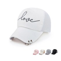WY 메쉬 love 피어싱 볼캡 모자 캡모자 여름 야구모자