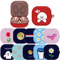 엔에스비비 갤럭시 버즈 라이브 소프트 젤리 케이스 귀여운/심플/디자인, 아이엠플라워/로즈, BUDS LIVE CASE