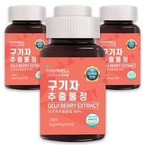하비웰 구기자추출물정 600mg X 60정, 4병