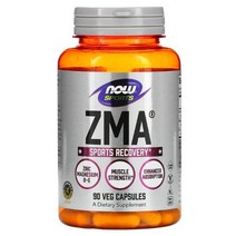 NOW Foods Sports ZMA 운동 후 회복 베지 캡슐 90정, 3병, 180개입