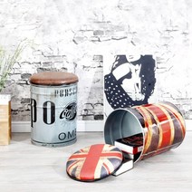 짐 넣는 드럼통의자 깡통의자 고기집 술집 식당의자, W