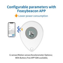 IOT 스마트홈 와이파이 무선 Feasycom-IP67 블루투스 5.1 비콘 400m 장거리 방수 iBeacon IoT, 한개옵션0