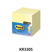 귀여운포스트잇 3M 포스트잍 팝업리필용 KR3305 접착메모지 접착메모지디스펜서 특이한포스트잇 귀여운