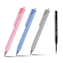 모나미 FX153 볼펜 0.5mm 흑색 적색 파랑 리필심[낭만문구소], 리필심