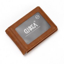 CUIKCA-RFID 천연 가죽 남성 지갑 소 가죽 머니 클립 걸쇠 짧은 슬림 지갑 비즈니스 ID 신용 카드 케이스