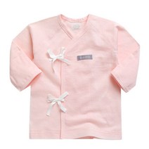 그린베베 신생아 여름용 내추럴 쟈가드 배냇저고리