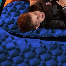 캠핑 두꺼운 푹신한 1인용 에어 이너매트 자충침대, 블루-매트본품, 블루-매트본품