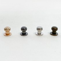 헤세드 가죽공예 솔트레지 장식 가방부자재 (4개), 엔틱