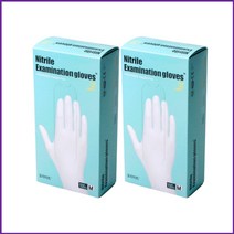 오라이트 니트릴장갑 화이트 대 중 소, 소형(S) 200매, 소(S)