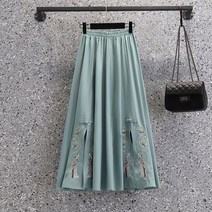 계량한복여성 계량 한복 개량 퓨전 봄가을 여름 자수 투피스 세트