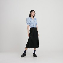 [랩] 밴딩 플리츠 폴리 스커트