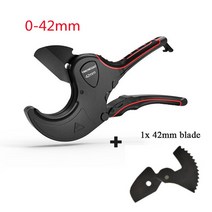 pvc파이프절단기파이프 커터 32mm 75mm 알루미늄 가위 튜브 호스 플라스틱 PVCPPR 배관 수동 수공구, 06 0-42mm.set