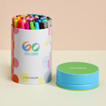 모나미 라이브칼라 60종 세트, 혼합색상, 1세트