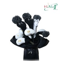 같은공간-홀리데이 골프 니트 골프채커버 블랙 화이트 드라이버커버 골프채용커버 니트헤드커버 클럽커버 골프니트커버-SP, SP-우드커버(화이트)