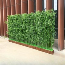 플랜트월 수직정원 벽면녹화 그린월 벽화분 대나무 인테리어, J.80cm 받침대+2m 대나무 14개
