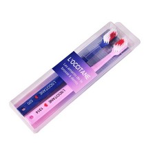 1 쌍 커플 칫솔 심장 브러시 치아 로맨틱 크리스탈 상자 부드러운 나노 성인 새로운 커플의 결혼 선물, 핑크와 블루