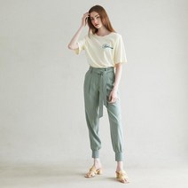 에고이스트 벨티드 캐주얼 조거 팬츠 EM2WP562