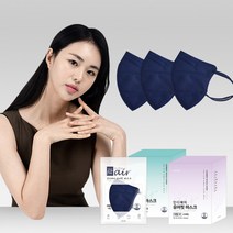 인디에어 유어핏 새부리형 컬러마스크 [6컬러], 유어핏 네이비, 50매