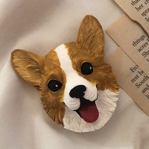 석고방향제 몰드 귀여운 강아지 머리 실리콘 곰 고양이 애완 동물 아로마 금형 자동차 장식 DIY 점토, 04 4