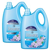 P&G 다우니 블루 초고농축 섬유유연제 레몬그라스와 달콤한 라일락 향 4L, 2개