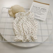 Neirny 고양이 강아지 티셔츠 잠옷 실내복 애견 봄여름옷 푸들 포메 시츄 말티즈 비숑 프불 고양이옷, 03 잔꽃