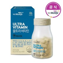 대상웰라이프 울트라비타민 맨 1박스(60정), 단품