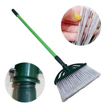 신우 마당 물청소 청소용품 플라스틱 빗자루 2단 신축비, 1개