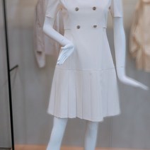 케네스레이디 (케네스레이디)스퀘어 플리츠 원피스