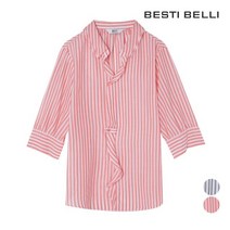 [베스띠벨리] 플로우 카라 스트라이프 셔츠 (BCBAE2458).