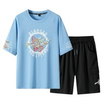 커플트레이닝세트 츄리닝 헬스옷 힙합 티셔츠와 남자 여성 남성 반바지 세트 남성용 투피스 패치 워크 컬러 스트리트웨어 조깅 복장 트레이닝