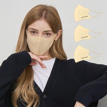 썬마스킨 프리미엄 자외선차단 UV 빨아쓰는 코받침 끈조절 스포츠 패션마스크 3매, 스킨