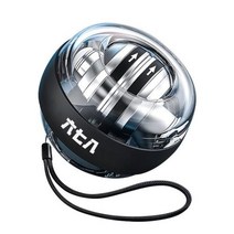 LED Gyroscopic Powerball 자동 부팅 범위 자이로스코프 밴드 백암 손 근력 훈련기 헬스 장비의 전기 손목 볼 & 전기 손목 (블랙), 1, 블랙
