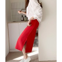 리카듀 밴딩 베이직 H라인 롱 스커트 여자 편한 기본디자인 데일리스커트