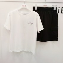 [소이주니어]논현점 22년여름신상 ** 깔끔한 스타일 세련미 ~ 고급소재 ~ 테니스 베어티와 5부 카고 상하 셋트