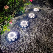 소형컨테이너 농막 조립식 창고 야외보관함 태양광 지상 조명 방수 정원 계단 산책로용 야외 풍경 개, 01 16LED White